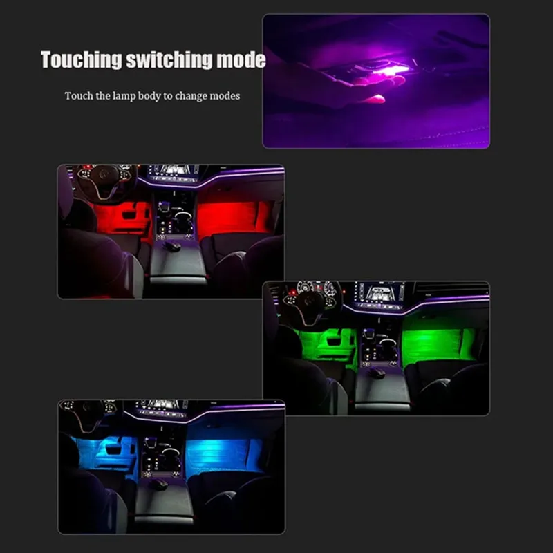 LED Auto Fußraum Lichter Birne Innen Atmosphäre Dekorative Lampe Zubehör Für SEAT Leon 5F MK3 2013 2014 2015 2016 2017 2018 – Detail 2