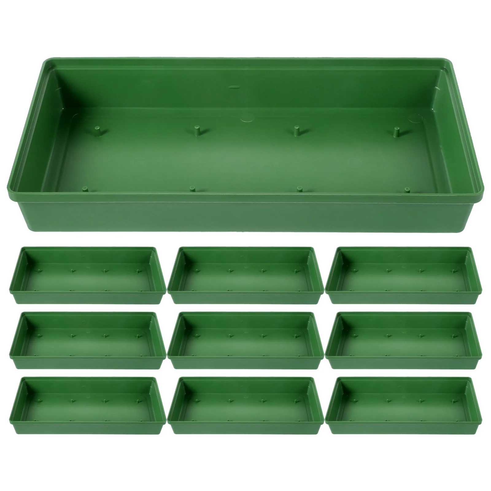 

Foam Blocks Flower Mud Fixing Plate Decorative Bowls Trays Plant Germination Green Plastic Office