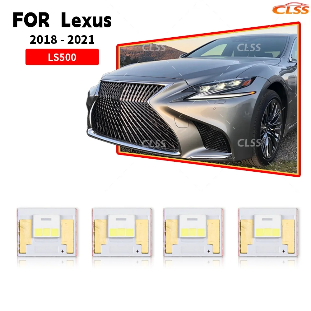 

White DRL LED Boards For Lexus LS500 LS500h 2018 2019 2020 Car Accessories LED Headlight Daytime Running Light Lightsource