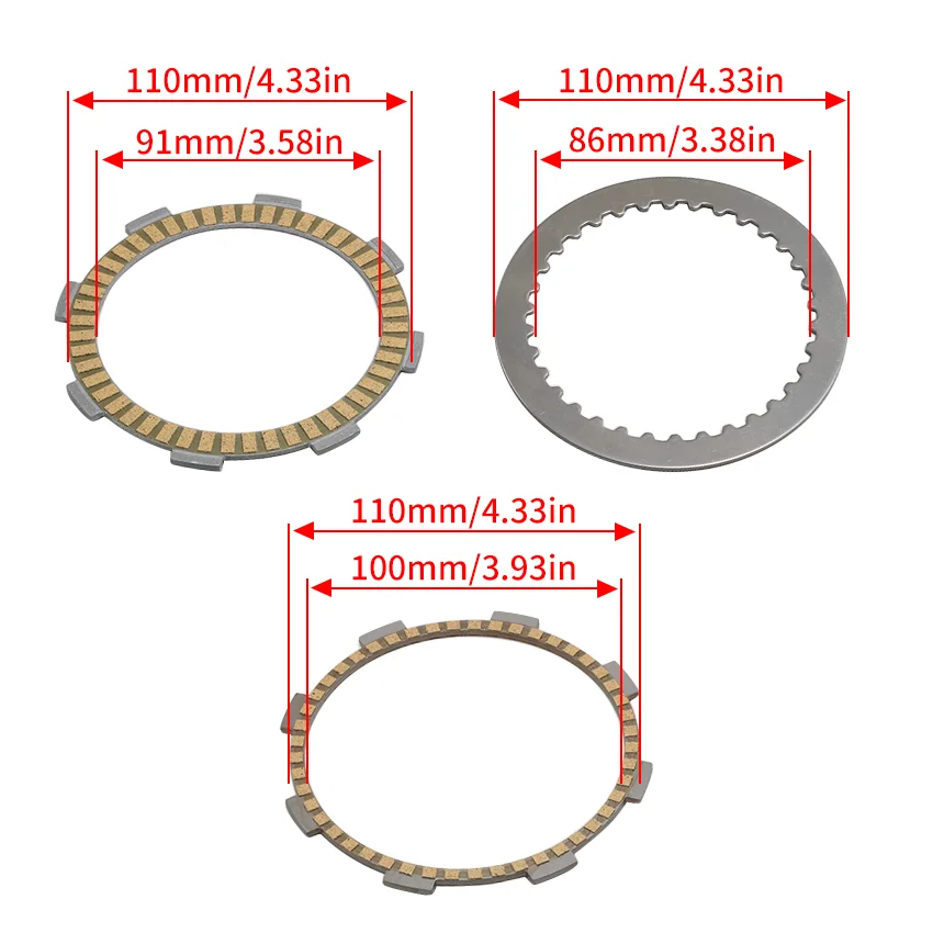 Motorcycle Parts Clutch Piece Kit for KTM 200 Duke RC200 90132011000 90132111000 90132211000 90132010000  Motorcycle accessories