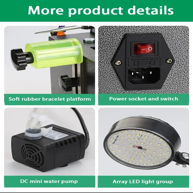 Electric Jewelry Polishing Machine for Gold & Silver Bracelet Calender Grinding Professional Refurbishment Tools