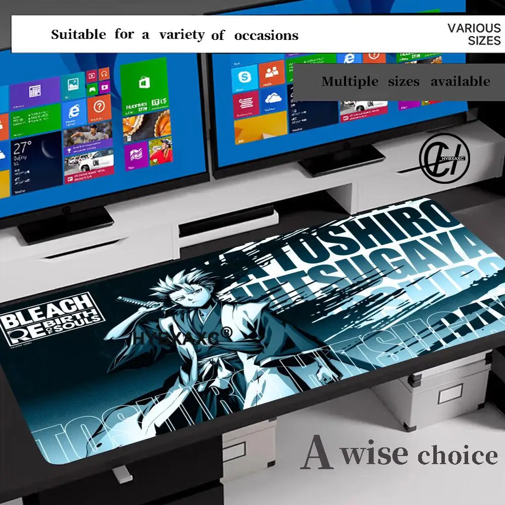 Bleach Mouse Pad Anime Large Mousepad Manga Black White Laptop Office Mouse Mats Rubber Table Pc Gaming HD Printing Non-Slip Mat