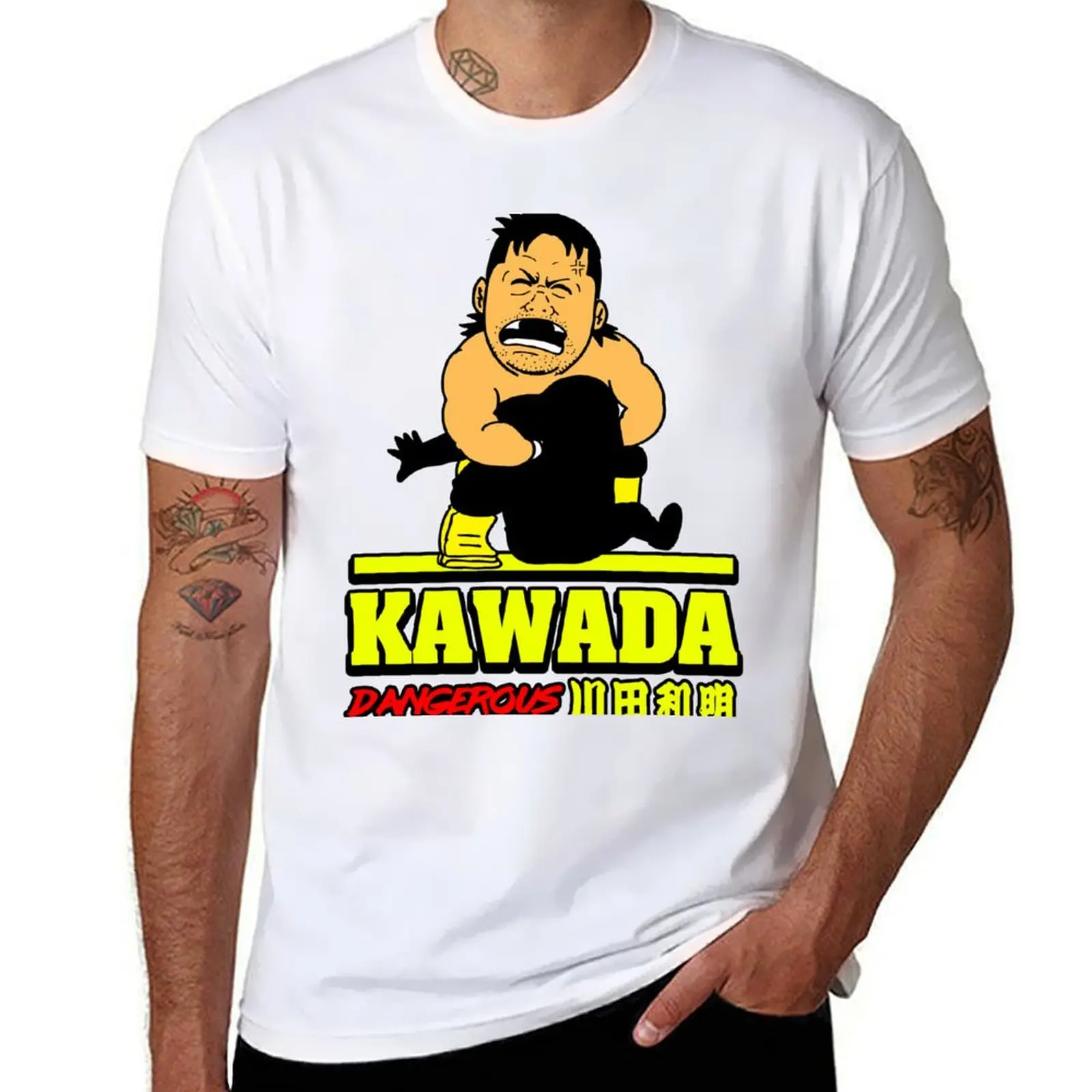 

Футболка Toshiaki Kawada, мужские футболки, высококачественные футболки люксового бренда, мужские футболки, футболки для мужчин, хлопковая забавная футболка