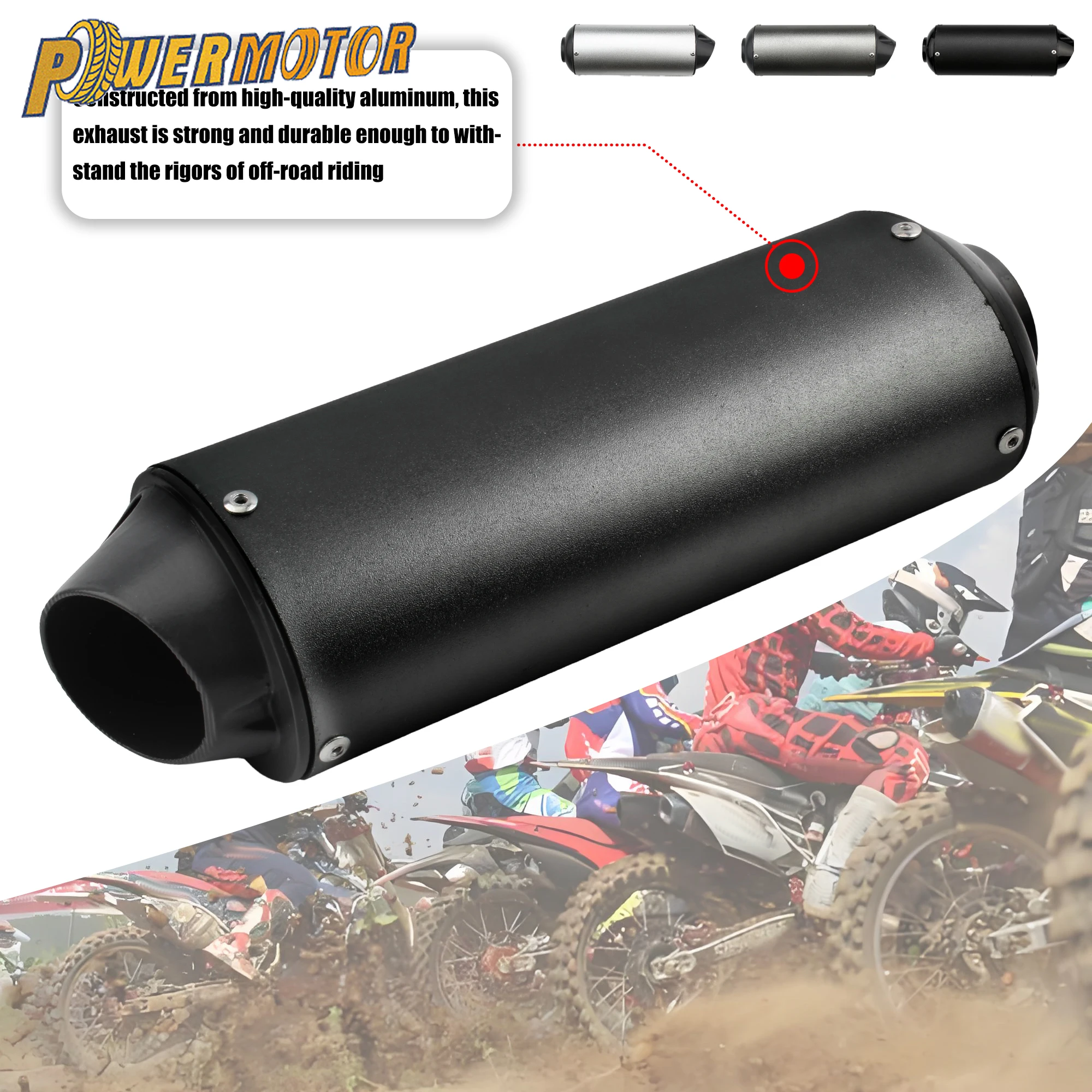 

Motorcycle Exhaust Pipe 28mm 38mm Muffler Systems 125cc 150cc ATV Quad Scooter Dirtbike Enduro Motocross Modified Accessories