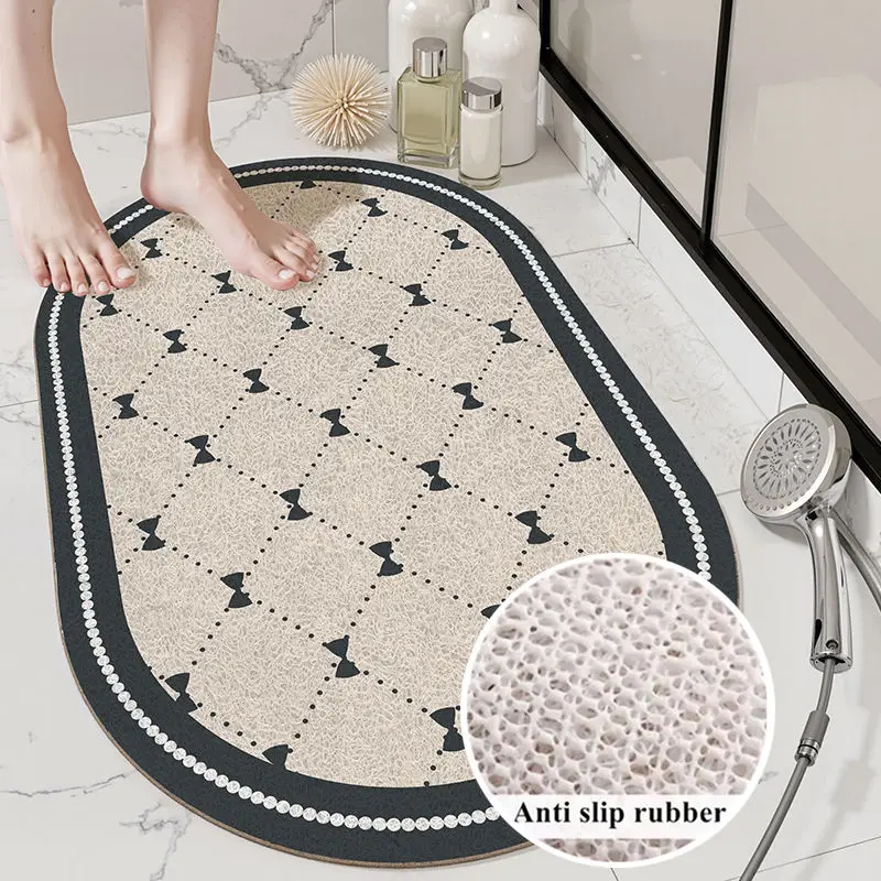 المضادة للانزلاق حصيرة الحمام المرحاض قابل للغسل الكلمة حصيرة ماصة الأوساخ مقاومة مدخل حصيرة بولي كلوريد الفينيل اللوف لفائف الاطفال الحمام حصيرة #6