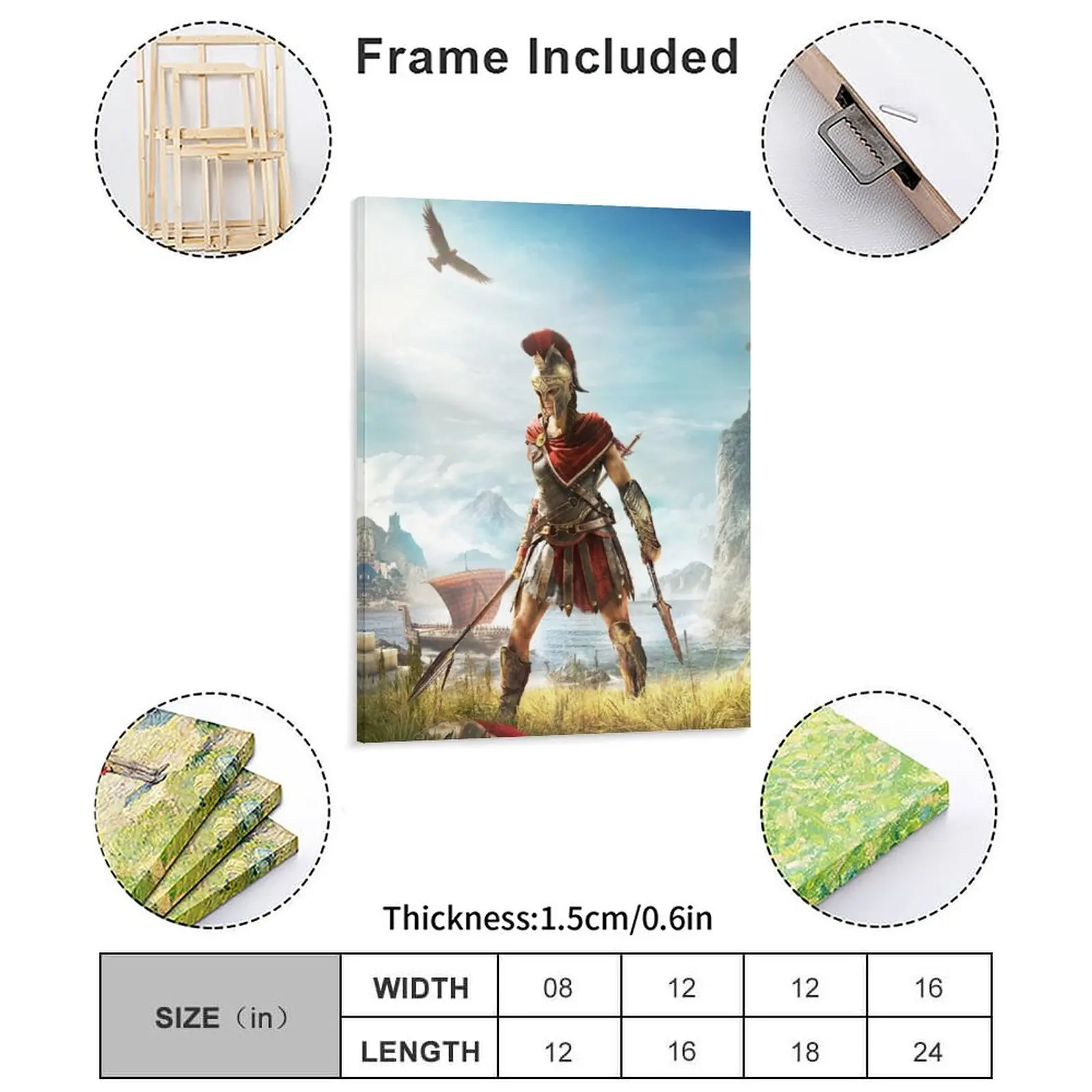 كاساندرا مفتاح الفن قماش اللوحة المشارك سينما نادي السينما تصميم المرآب مؤطرة لوحات الحائط #2