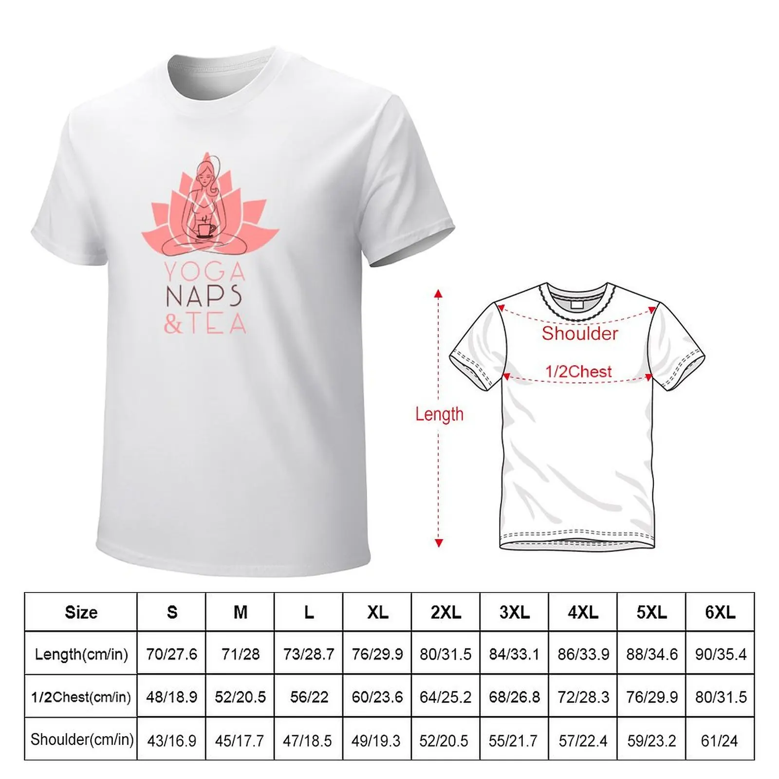 Yoga Naps and Tea T-Shirt customs tops mens clothes