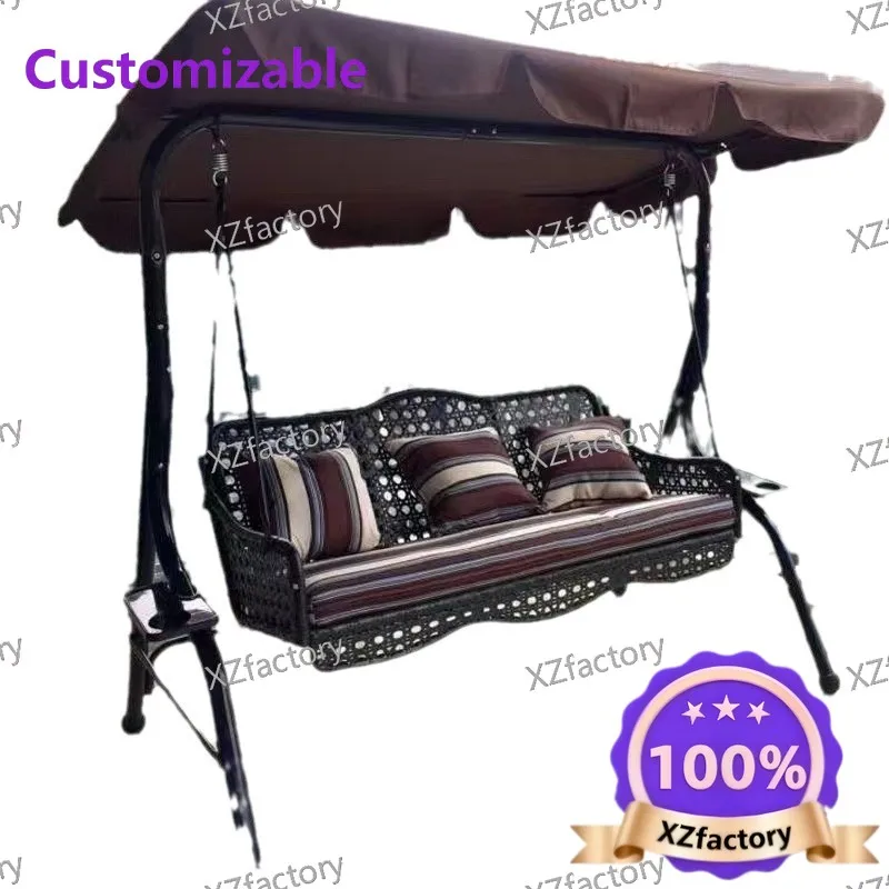 

Factory Direct 2026 Top Rated Outdoor Wrought Iron Home Garden Swing Homestay Double Swing Hanging Chair