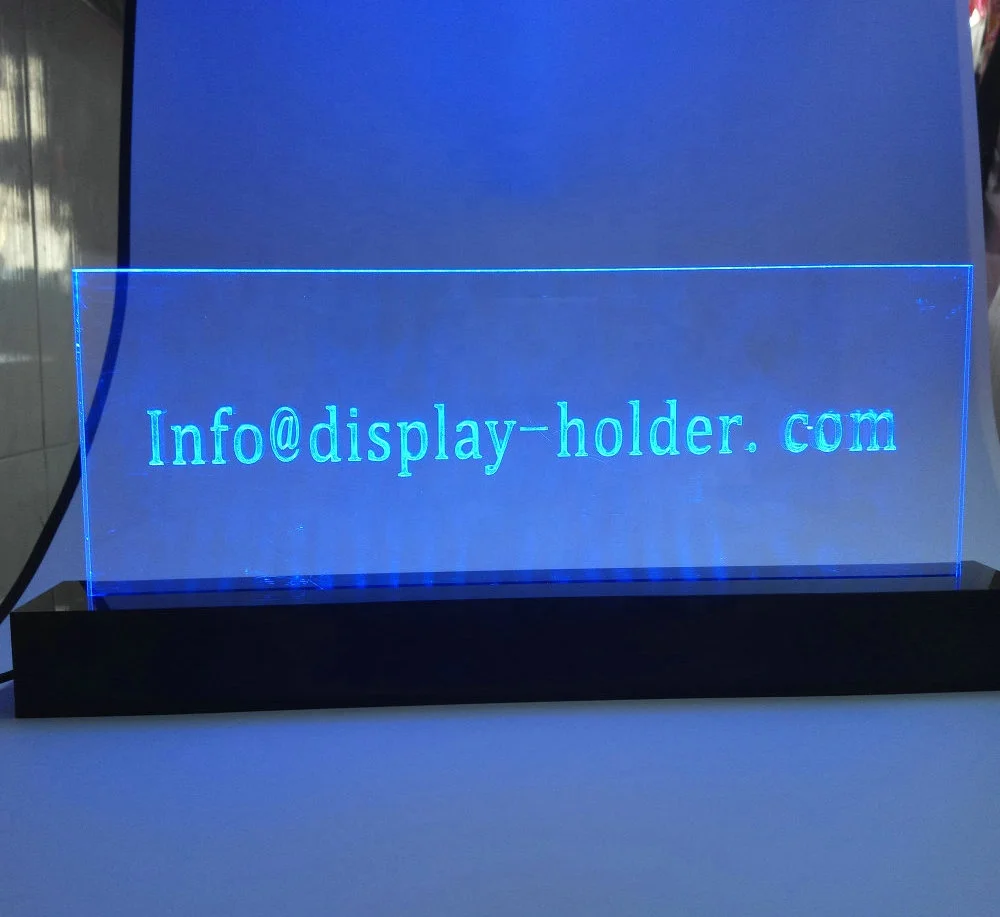 

custom. New Laser Engraved Business Card Light Custom Design LED Acrylic Subtitle Card