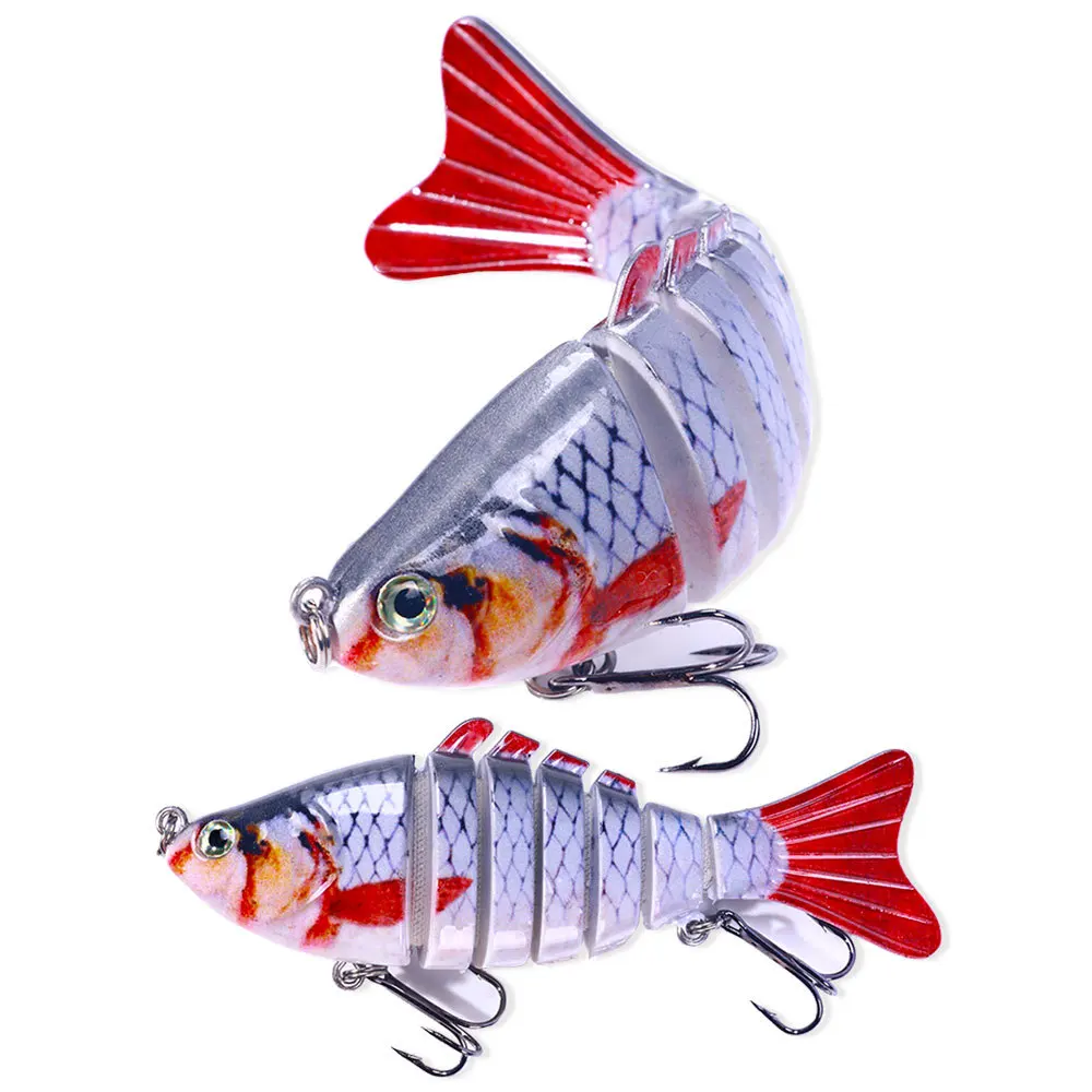 

5-color Boxed Packaging New7sections10CMmulti-section Fish FakeLureWholesaleminnowHard Bait Isca Artificial Lures Fishing Tackle