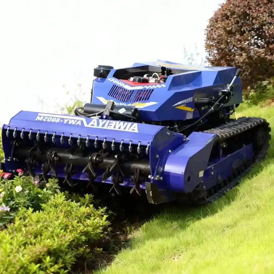 Tondeuse à gazon robotisée personnalisée, régulation de vitesse progressive, poignée flexible, tâches de coupe de gazon de différentes densités