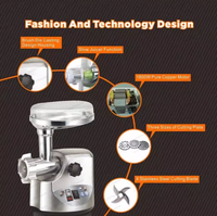 Heavy Duty 3000W Maximum Power Electric Meat Grinder Household Sausage Food Processor