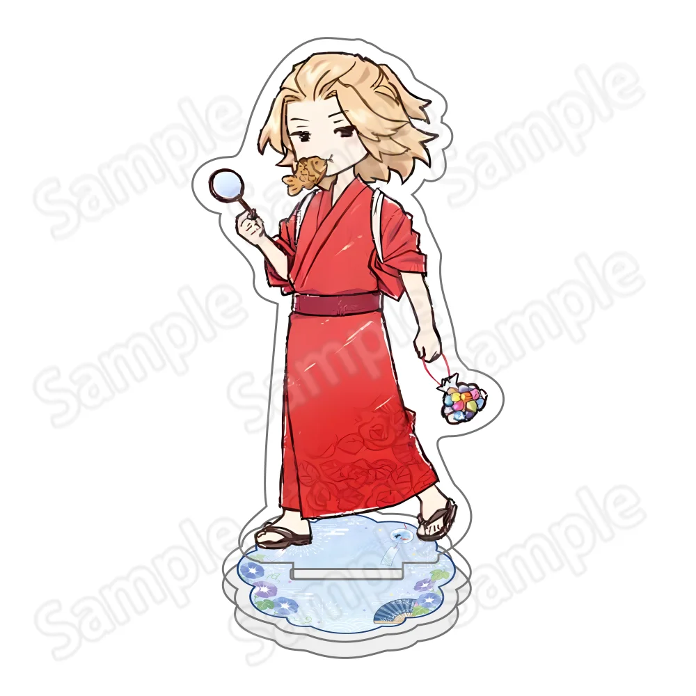 Anime Tokyo Revengers Mikey Draken Cute Q Version New 10CM Double Sided Acrylic Stand Keychain Cosplay Desk Decor Collect Fans G