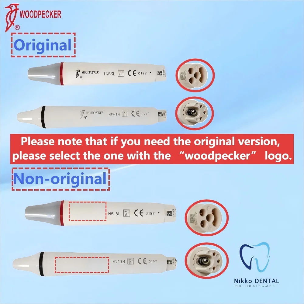 Woodpecker UDS Ultrasonic Scaler Handpiece HW-3H HW-5L 135° Sterilized For EMS Woodpeckers Dentistry Tool