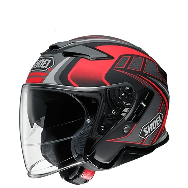 Shoei J-Cruise II AGLERO TC-2 Jethelm 3/4 Offener Helm für Männer und Frauen Doppellinsen Jet Retro Roller Motorrad Halbhelme