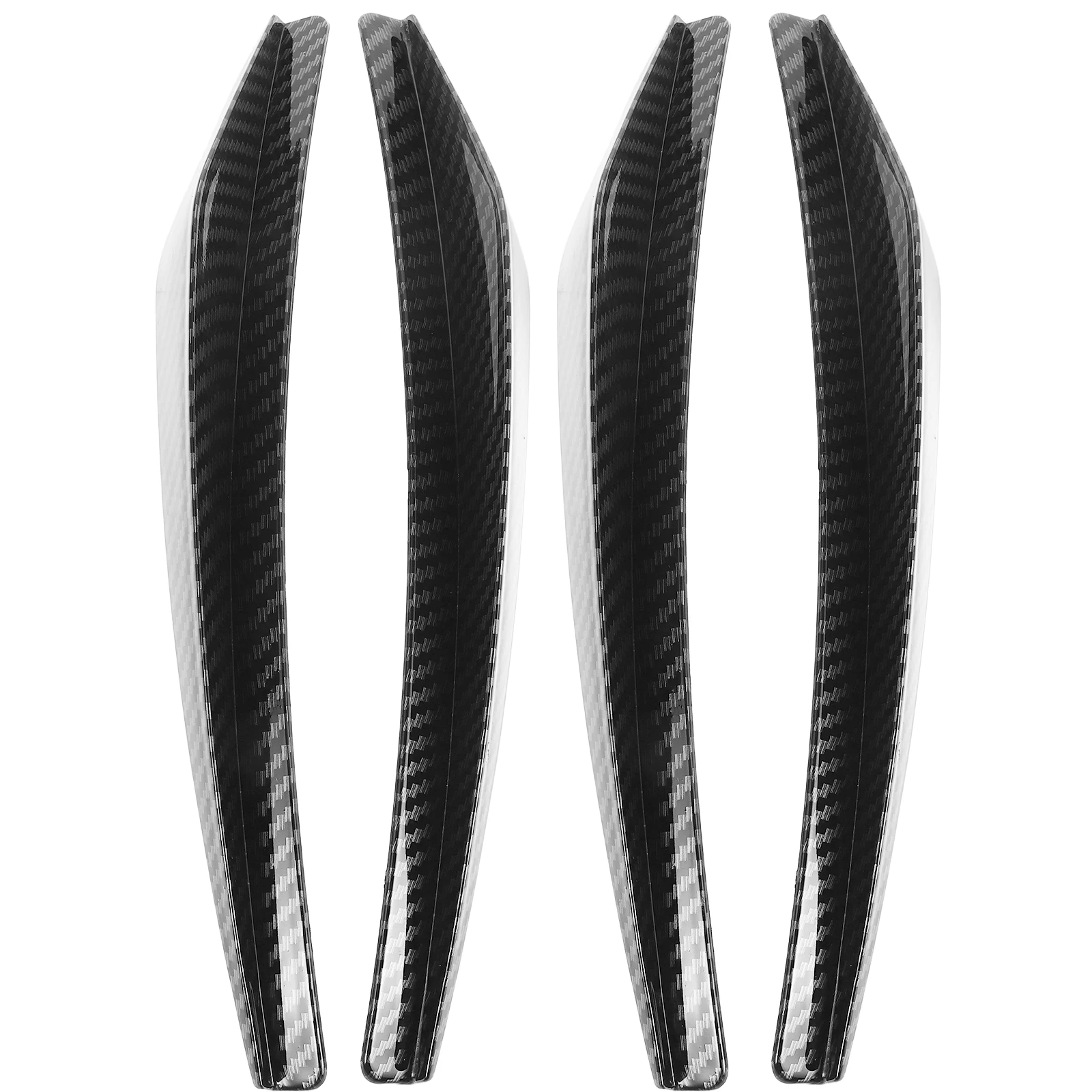

4Pcs Car Wheel Eyebrow Anti collision Strip Universal Carbon Fiber Bumper Trim Black SUV Tire Arch Protection Accessories
