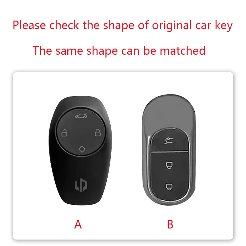 Zinc Alloy Leather Car Remote Key Case Cover For Leapmotor T03 S01 B10 C11 C10 C16 C01 Type Protector Shell Keychain Accessories