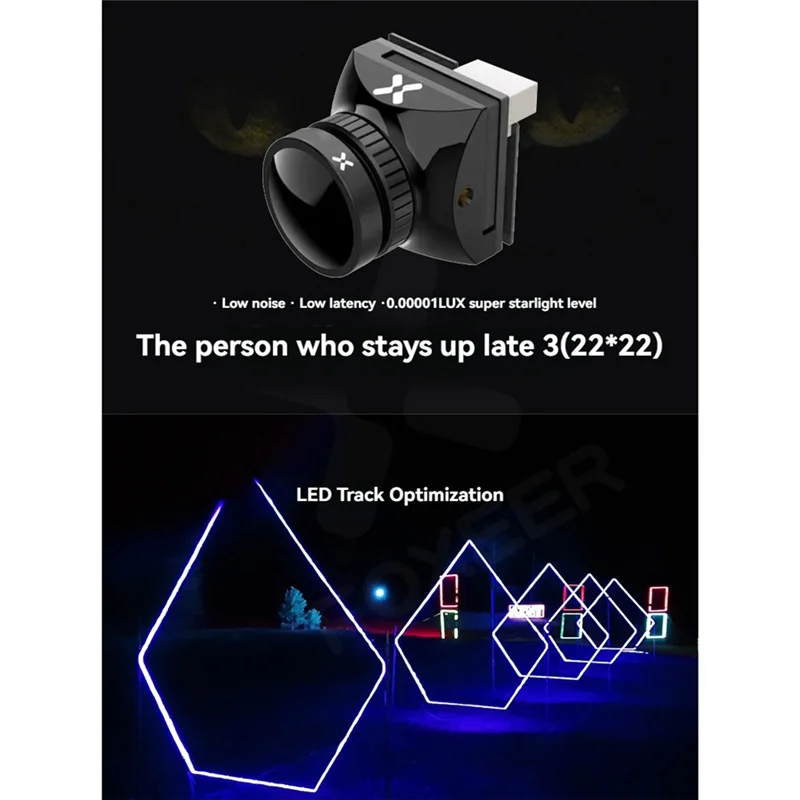 APPLIA-CAT-3 MICRO Night Flight FPV Camera Low Latency 1200TVL 1/3'' Sensor 16:9/4:3 Switchable Starlight Vision For FPV Drones