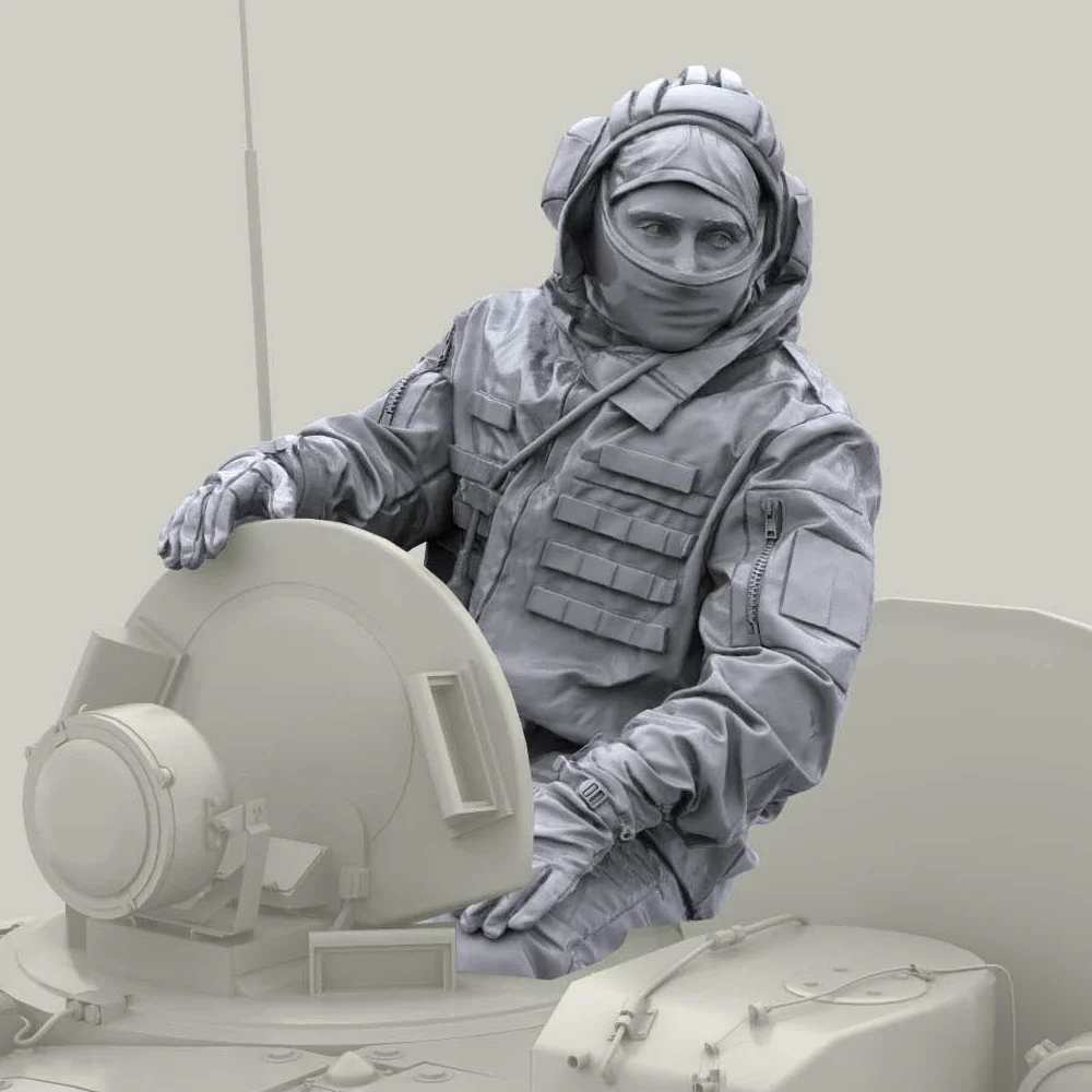 

1/35 Modern Russian tanker, Resin Model soldier, Military themes, Unassembled and unpainted kit