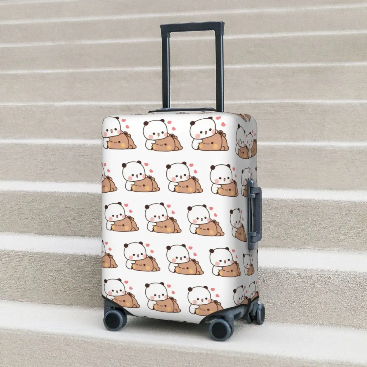 

Bear And Panda Bubu Dudu Balloon Suitcase Cover Protection Elastic Trip Luggage Protector Covers for 18-32 Inch