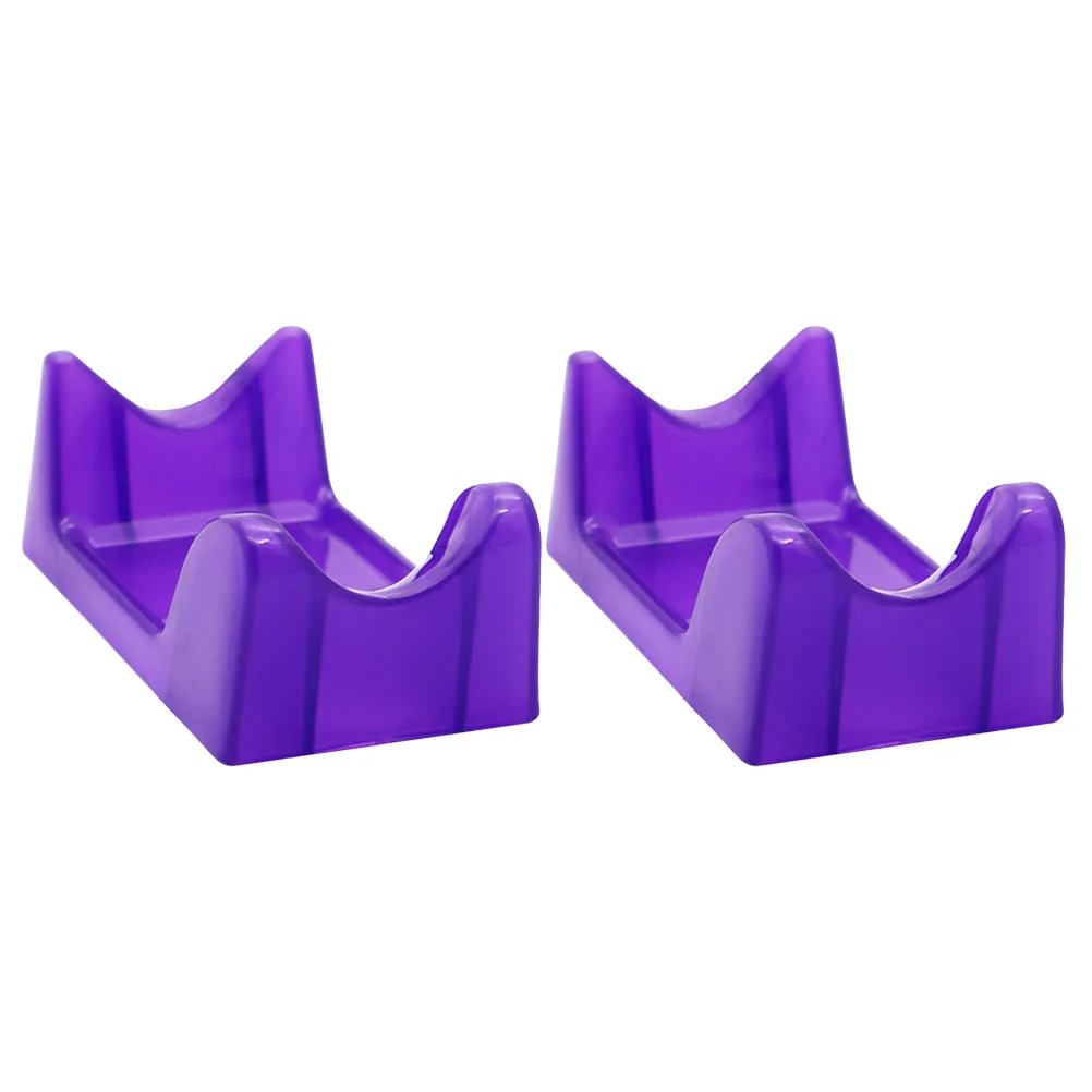 2 Pcs Nail Supplies Grinder Pen Holder Bit Drill Bracket Hand Wisking Tool Electric Purple