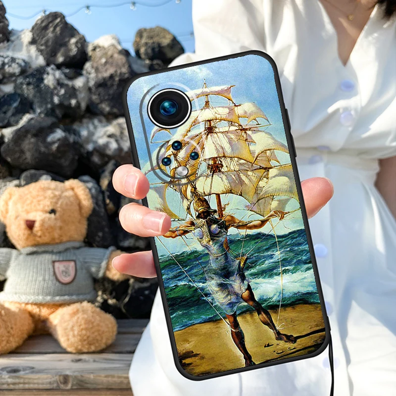 Salvador Dali Art Phone Case For Honor 90 Lite 50 70 Magic 5 6 Pro X6 X7 X8 X9 X6a X7a X8a X9a X9b X8b Cover