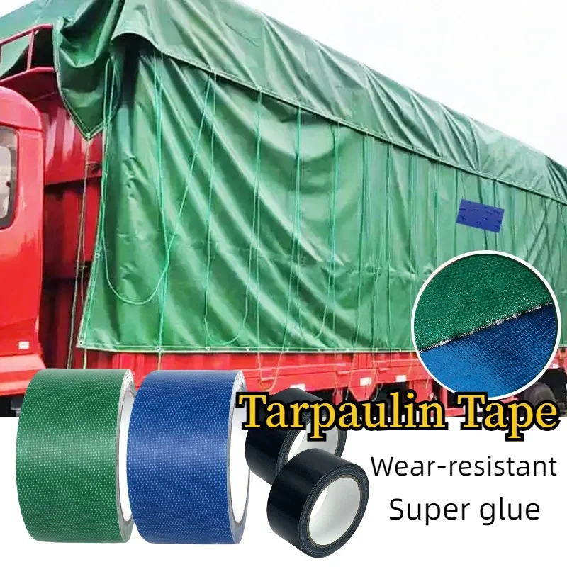 

Tent Repair Adhesive Tape Canvas Awning Sail Kites Waterproof Wear-resistant Patches Strong Truck Tarp Fix Self-adhesive Tapes