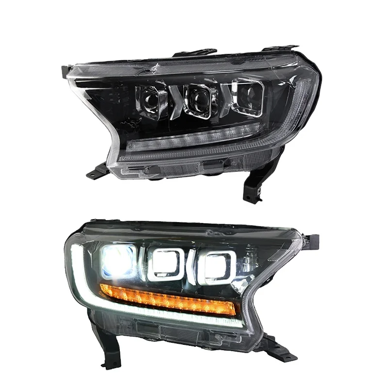 

New Head Lamps Assembly for Ford Ranger Everest Headlights Upgrade LED Front Light Turn Signal Car Accessories DRL 2016-2019
