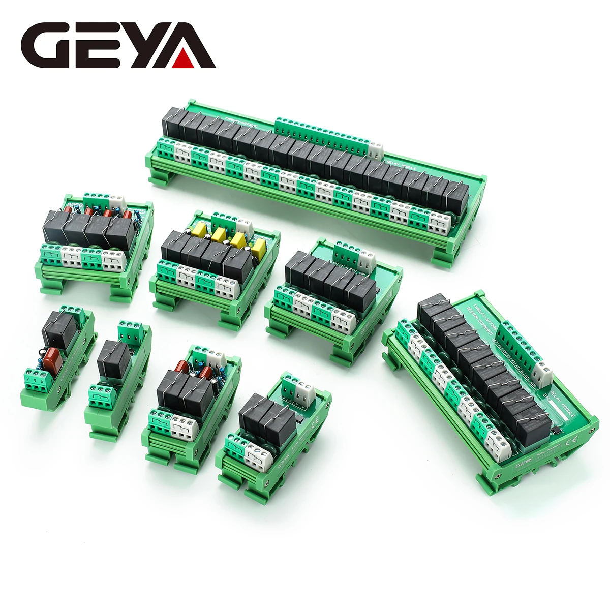 GEYA 超小型リレーモジュール GY-T731C-S コイル電圧 12V 24V 110V 220V AC/DC DIN レール取り付け PLC 出力負荷電流 MCU