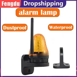 12v 24v 220v ao ar livre led alarme sinal estroboscópico luz de advertência lâmpada led pequena luz piscante montagem na parede para abridor portão automático