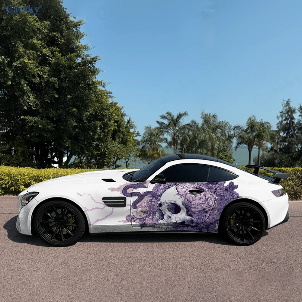 

Виниловая наклейка с черепом ужасов и змеей для автомобиля, самоклеящаяся наклейка из ПВХ, подходит для грузовиков, внедорожников, декора, автоаксессуары, подарок