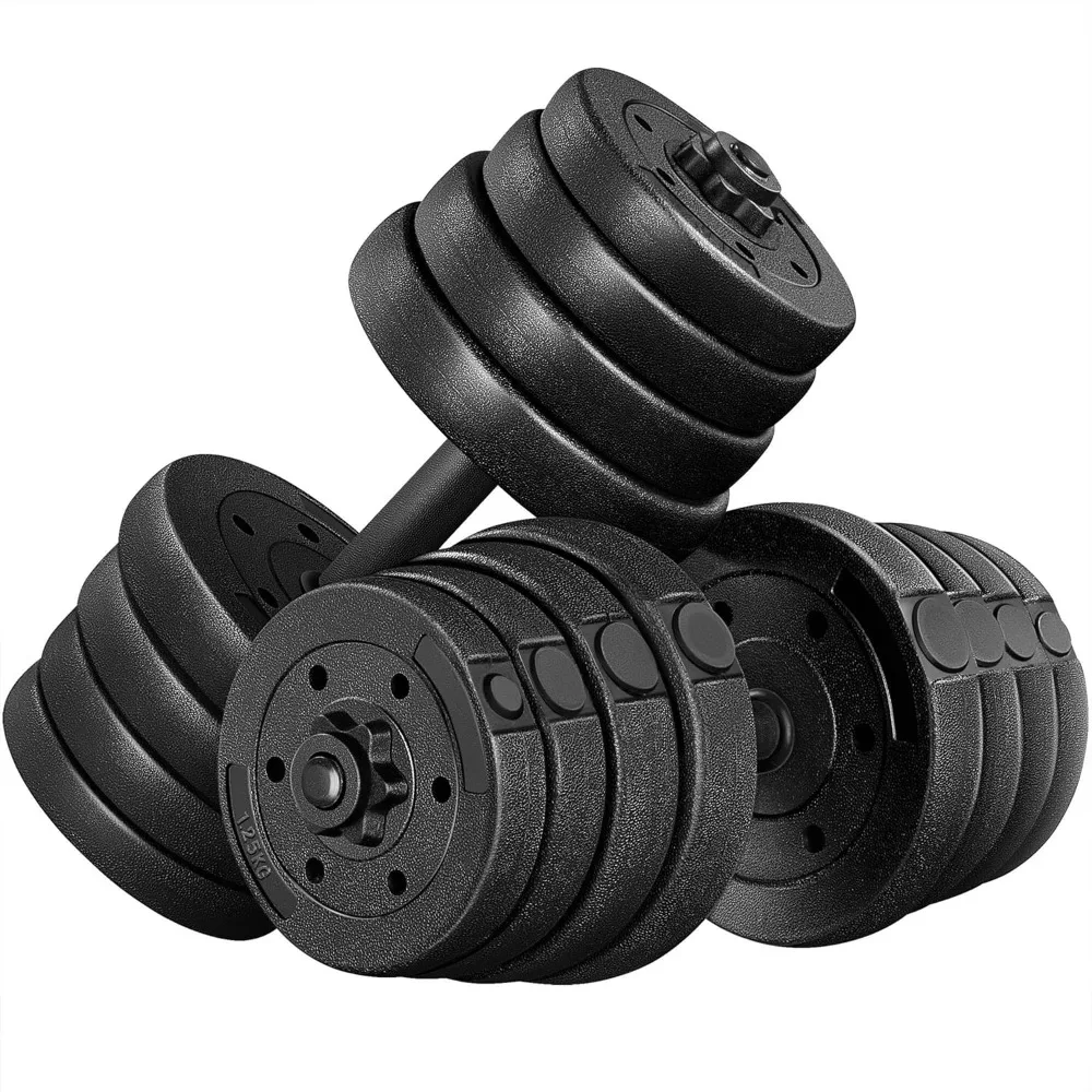 Yah Adjustable Dumbbell Set with 4 Spinlock Collars,Weight Exercise Fitness Equipment for Home... product image