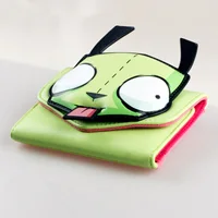 Cartera estéreo 3D de terciopelo triple de alta calidad, tarjetero individual a la moda, monedero, ventana de identificación