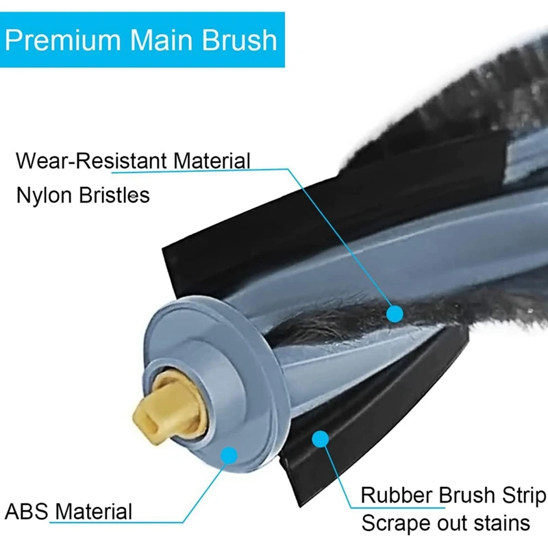 For Ecovacs Deebot X1 Turbo/OMNI Robot Vacuum Cleaner Main Side Brush Hepa Filter Mop Cloth Dust Bag Replacement Parts