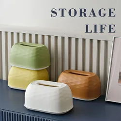 Simple Plastic Paper Towel Box Large Capacity Napkin Holder Automatic Lift Spring Tissue Paper Case Napkin Storage Container