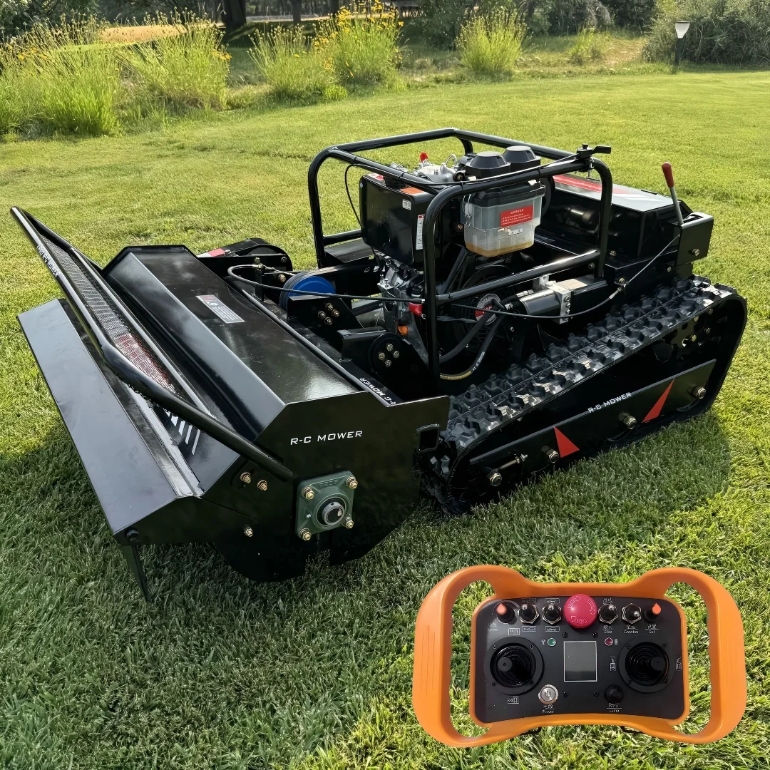 Good Quality 800mm Diesel Crawler Lawn Mower 1000mm Grass Cutter Mulcher Multi-functional Lawnmower For Sale