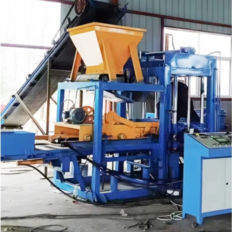 Home Use Hydraulic Interlocking Adobe Earth Brick Maker Clay Mold Compressed Block Making Machine
