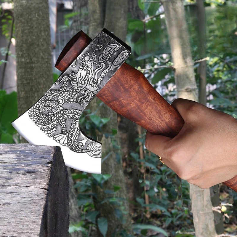 

New Outdoor Multifunctional Firefighting Tactical Axe Convenient Camping Mountain Cutting Woodworking Logging Cutting EDC Tool