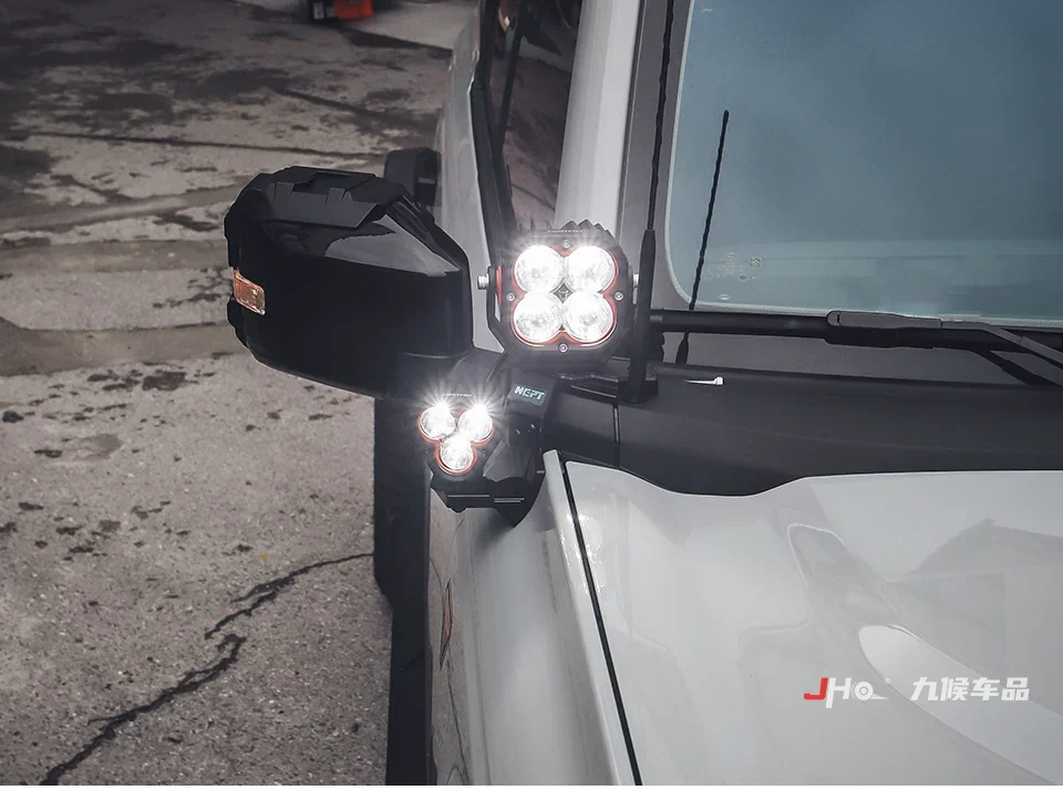 

JHO-LED A-Pillar Dual Pod Lights & Mounting Brackets for Ford bronco 2021-2026