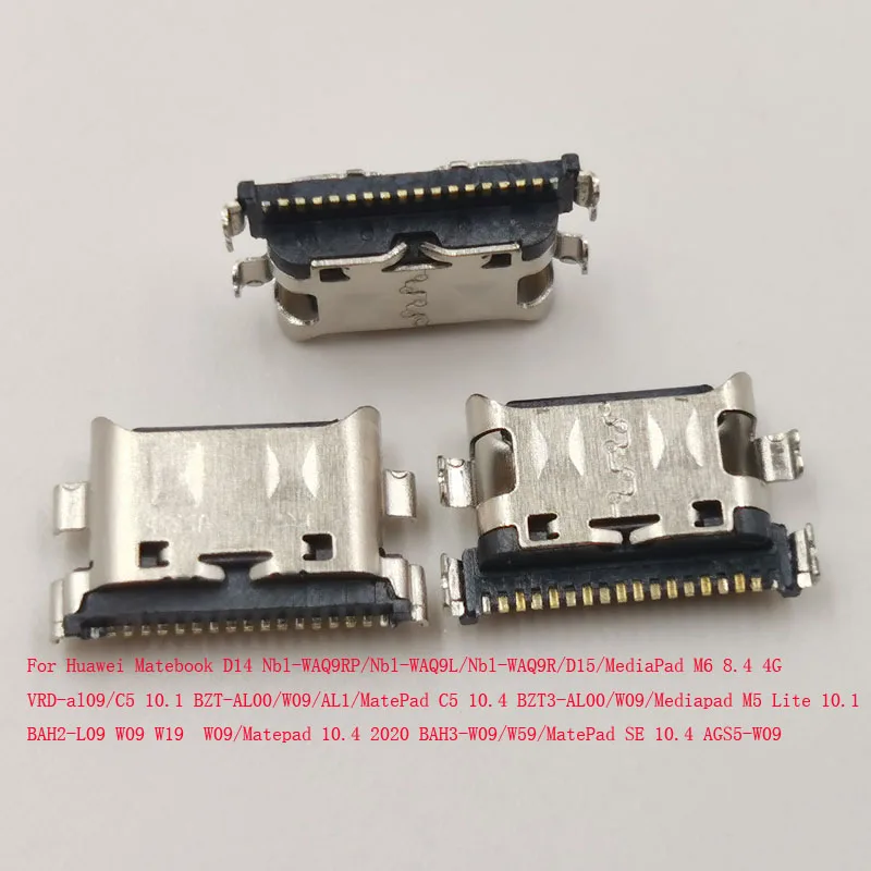 10-200Pcs Charger Dock Plug Connector Charging USB For Huawei Matebook D14 D15 Matepad SE 10.4 MediaPad M6 8.4 C5 M5 Lite 10.1