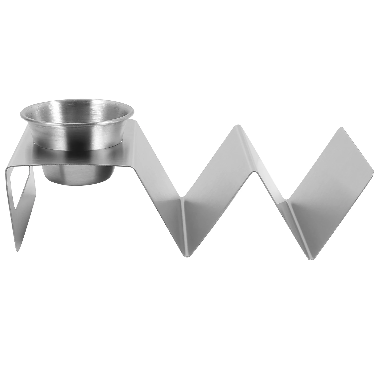 

Stainless Steel Taco Rack Display Stand Roll Holder Home Storage Tortilla Shelf Pancake Rack Wave Food Holder