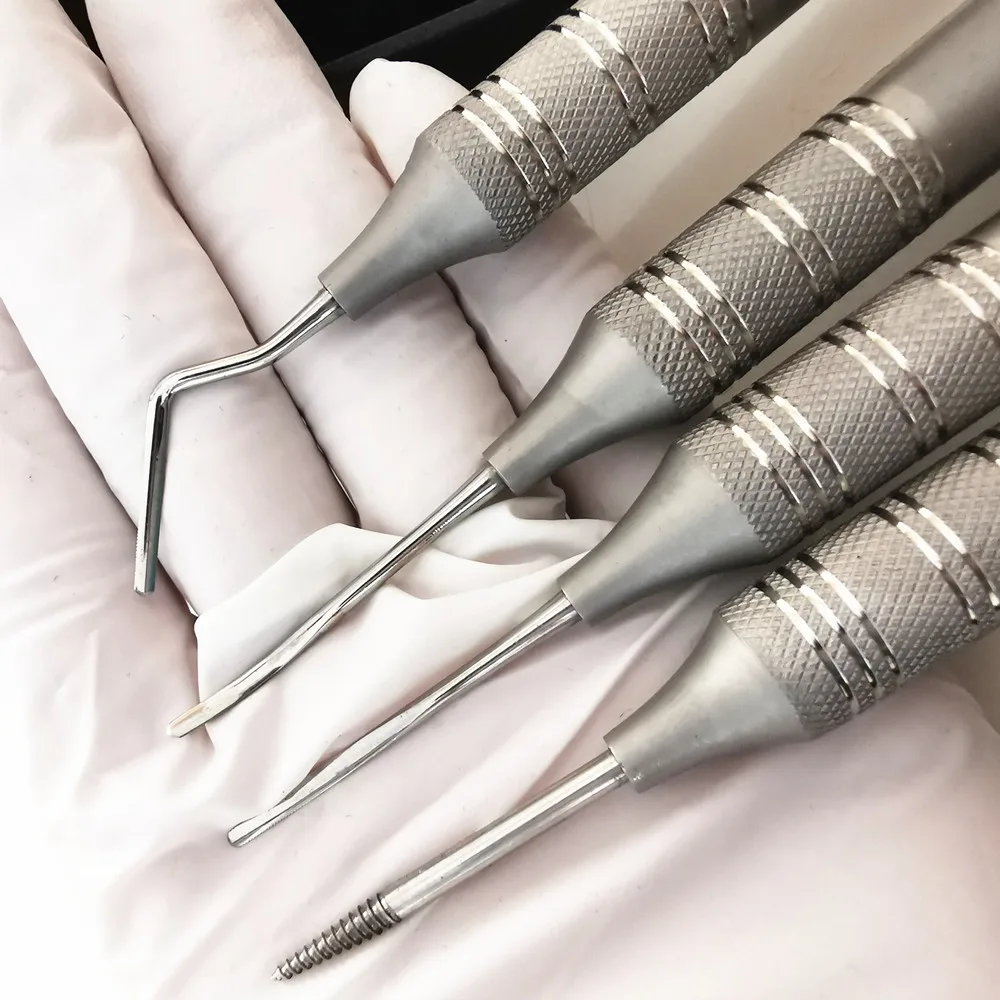 5 sztuk/zestaw do ekstrakcji zębów Titanium Tip Flex Periotome mocna śruba do ekstrakcji zębów Niti elastyczna przyzębia