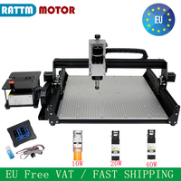 【EU Free VAT】Aluminum Table 3 Axis GRBL 500W CNC 4540 Router Milling Engraving Machine With 20W 40W Laser Off-line Controller