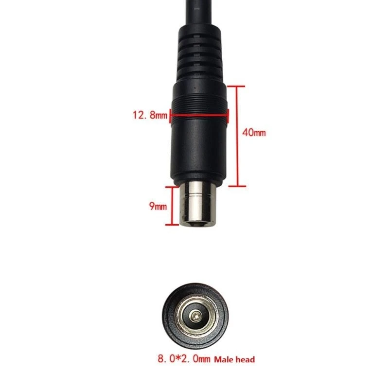 573A PVC DC7909 Female To DC8020 Male Adapter Wire For Connecting Photovoltaic Storage Batteries Charging Cord Cable