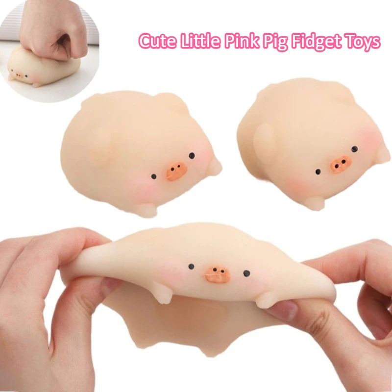 Juguetes Antiestrés de Cerdito Rosa, Lindos y Adorables, Juguetes para Aliviar el Estrés y Ventilar la Emoción, Regalos Kawaii para Amigos
