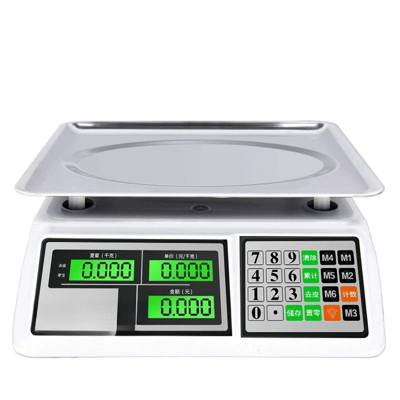 

Electronic table commercial selling vegetables waterproof table pricing scale 30kg kitchen