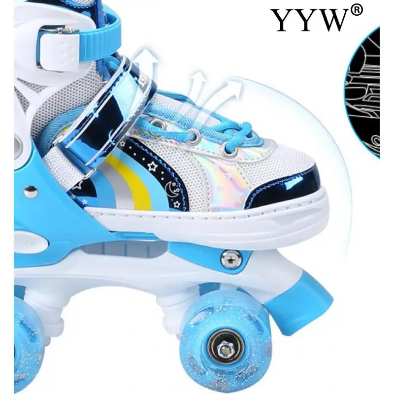 Adjustable Skates For Kids Skates Rollerskates Skates Shoes Wheels Double-row Roller Skate Kids Boys&Girls Outdoor Skate