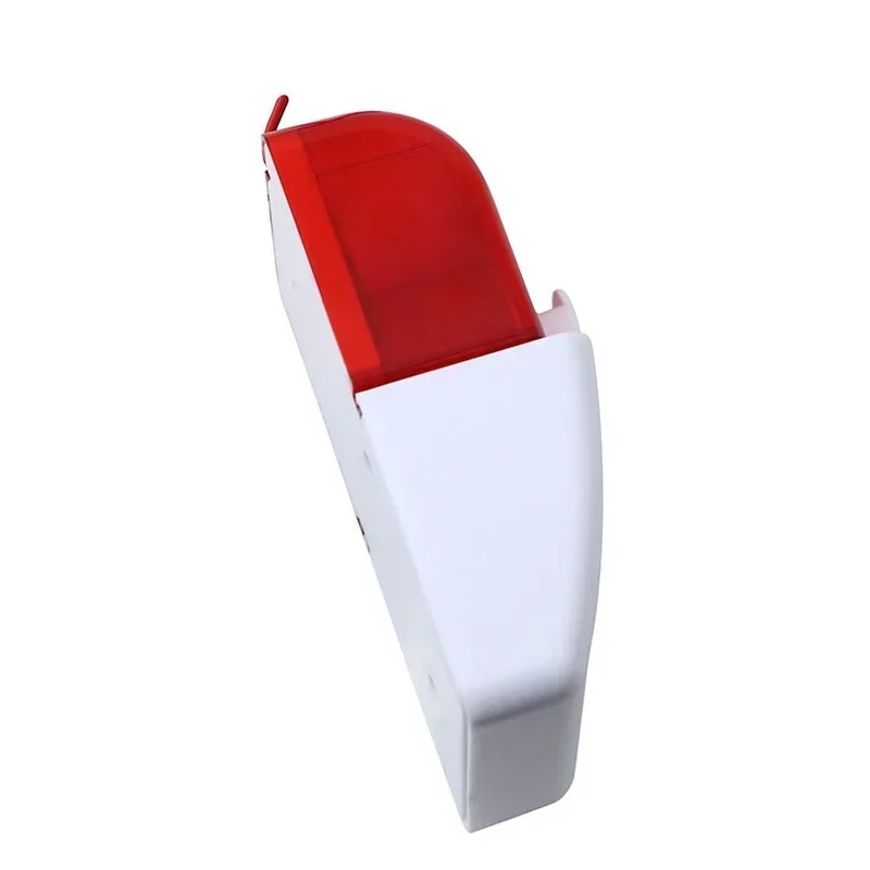 Mini Wired Strobe Siren Durable  24V Sound Alarm Strobe Flashing Red Light Sound Siren Home Security Alarm System