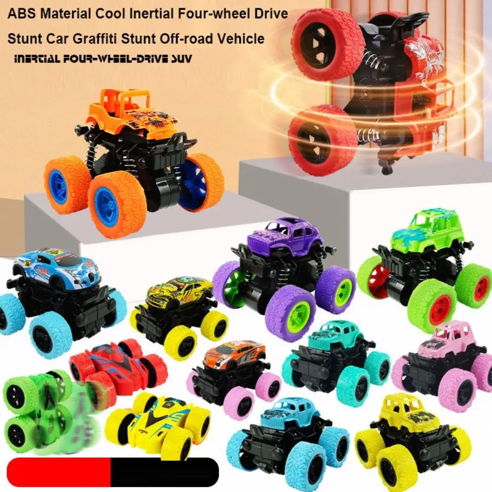 سيارة حيلة ذات دفع رباعي قابلة للسحب مادة ABS دوران بالقصور الذاتي جرافيتي على الطرق الوعرة مركبة 9 أنماط استدارة بزاوية 360 درجة °