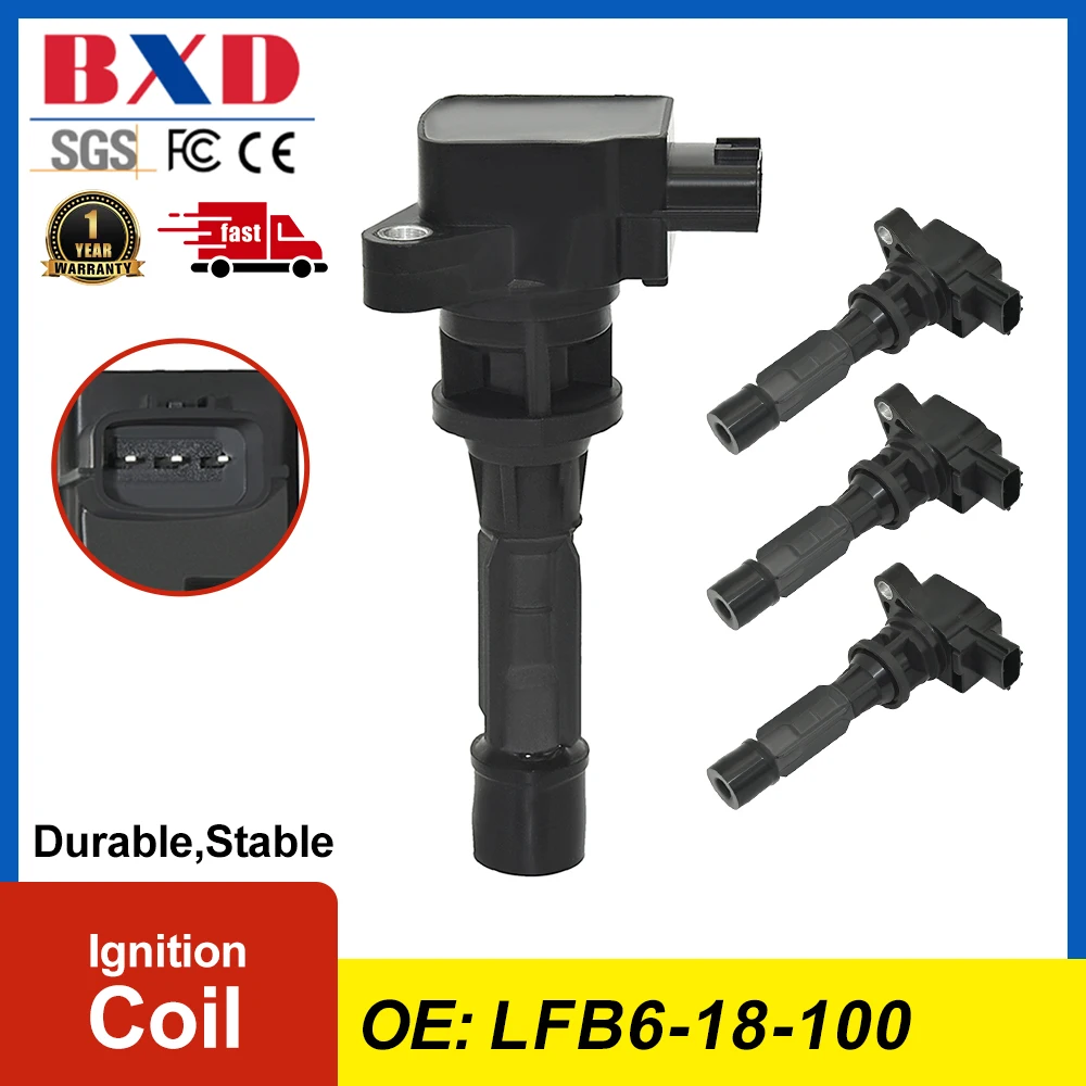 

Катушка зажигания 1/4 шт. LFB6-18-100 LFB 618100 Для Mazda 5 2006-2008 2,3 л 2260CC l4 автомобильные аксессуары автозапчасти высокое качество